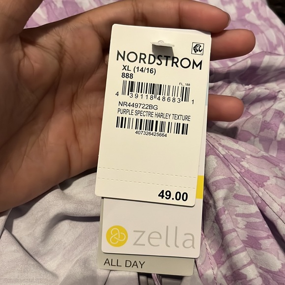 Zella Athletic ‘Purple Spectre Harley Texture’ Romper - Picture 8 of 8